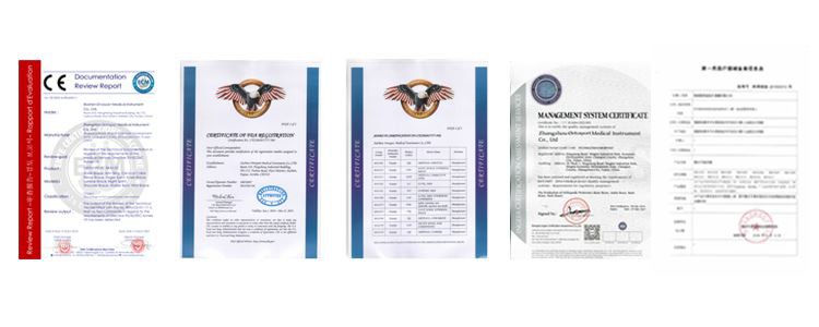 Stabilized Knee Support Certificate